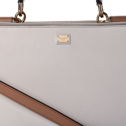 Dolce & Gabbana Dauphine Miss Sicily Double Zip Satchel Ivory Multicolor 12 of 16