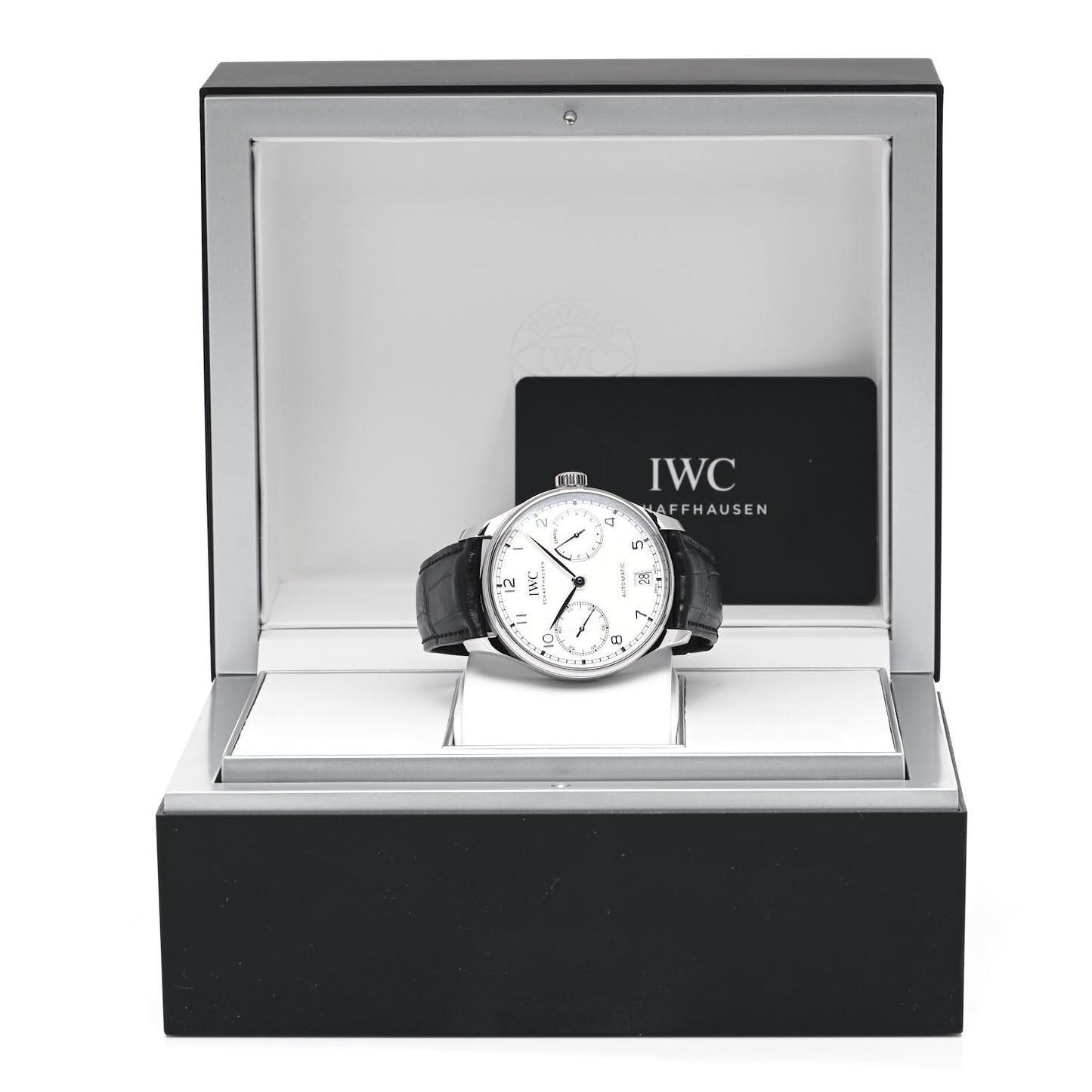 Stainless Steel Alligator 43mm Portofino Classic Automatic Watch IW500712
