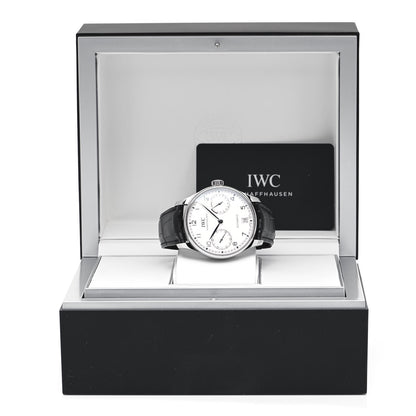 IWC Stainless Steel Alligator 43mm Portofino Classic Automatic Watch IW500712 5 of 5