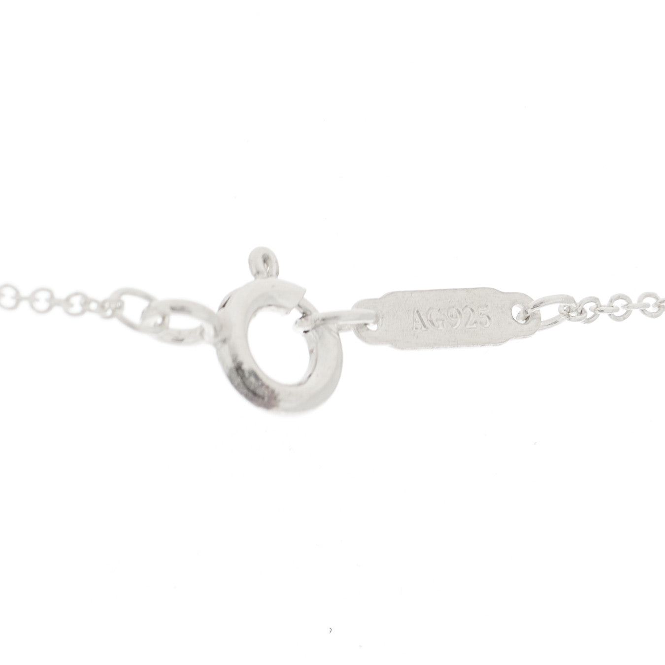 Tiffany Sterling Silver Modern Keys Hexagon Key Pendant Necklace 4 of 4