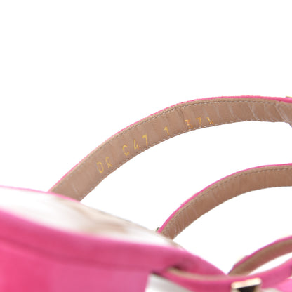 Valentino Garavani Suede Rockstud 60mm Caged Slide Sandals 37.5 Pink Orchid 8 of 10