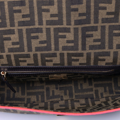 Fendi Fabric Jacquard FF 1974 Baguette Tobacco Moro Fuxia Fluo 4 of 4