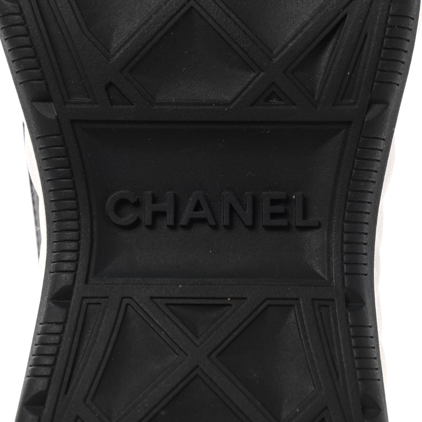 Velvet Calfskin Mixed Fibers CC Sneakers 39.5 Black