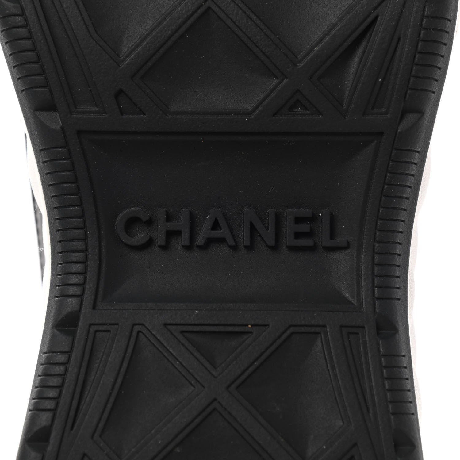 Chanel Velvet Calfskin Mixed Fibers CC Sneakers 39.5 Black 6 of 7