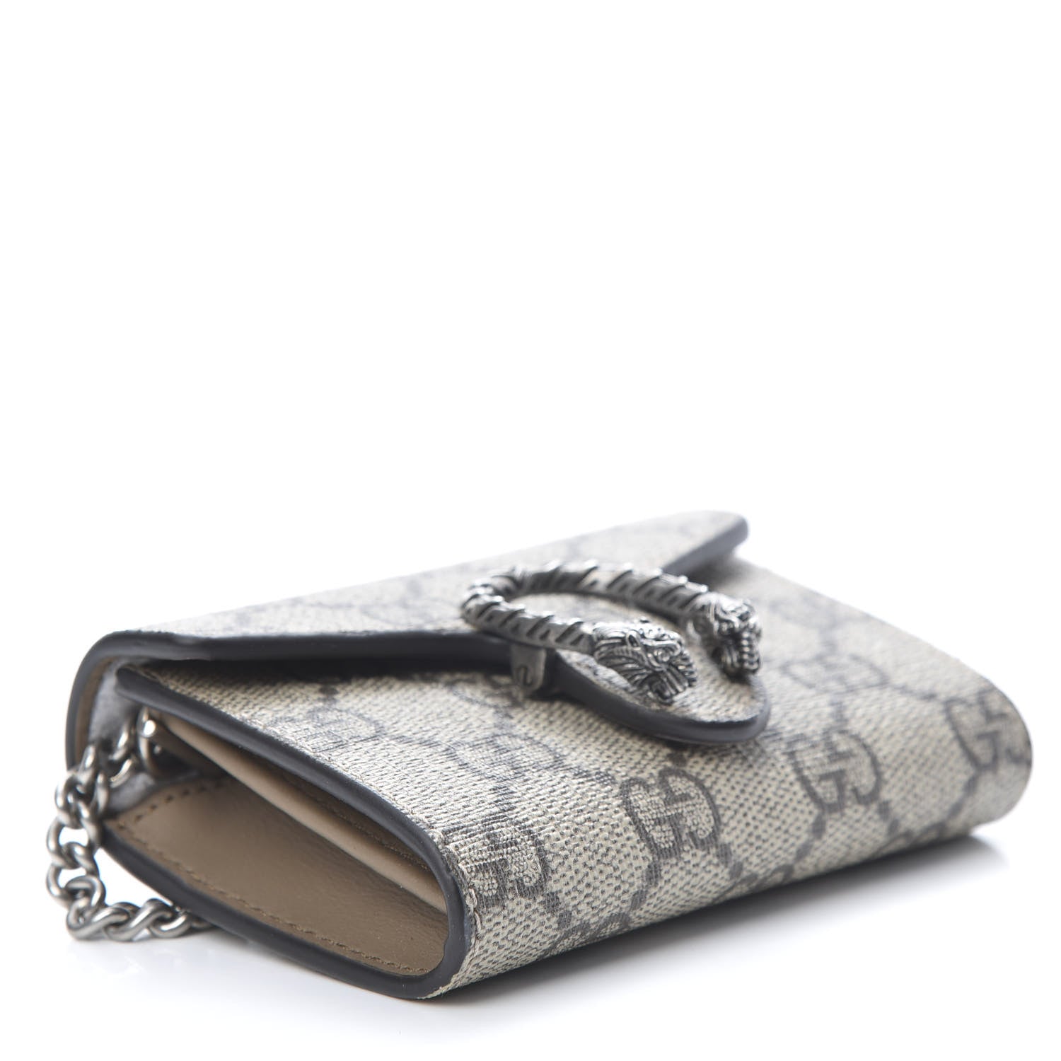 Gucci GG Supreme Monogram Dionysus Coin Purse Taupe 4 of 7