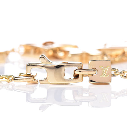Louis Vuitton 18K Yellow Gold Monogram Bracelet 4 of 8