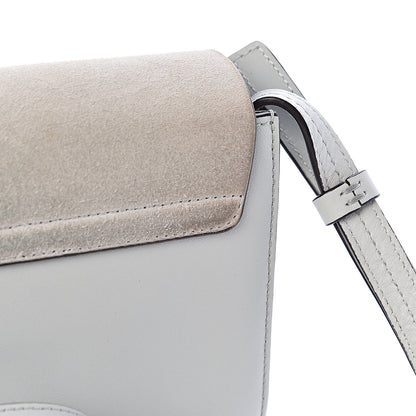 Chloe Suede Calfskin Small Faye Shoulder Bag Airy Grey 10 of 12