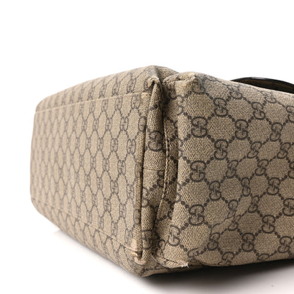 Gucci GG Plus Monogram Messenger Diaper Bag Dark Brown 10 of 10