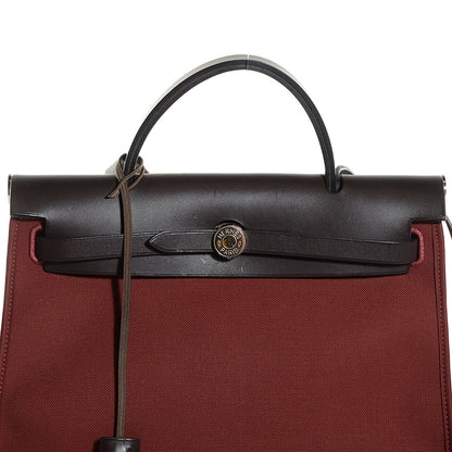 Hermes Toile Vache Hunter Herbag Zip 31 PM Rouge H Ebene 11 of 21