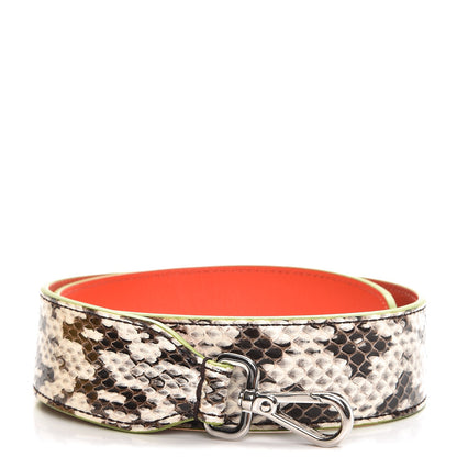 Fendi Shiny Python Vitello Dolce Strap You White Papavero 1 of 4
