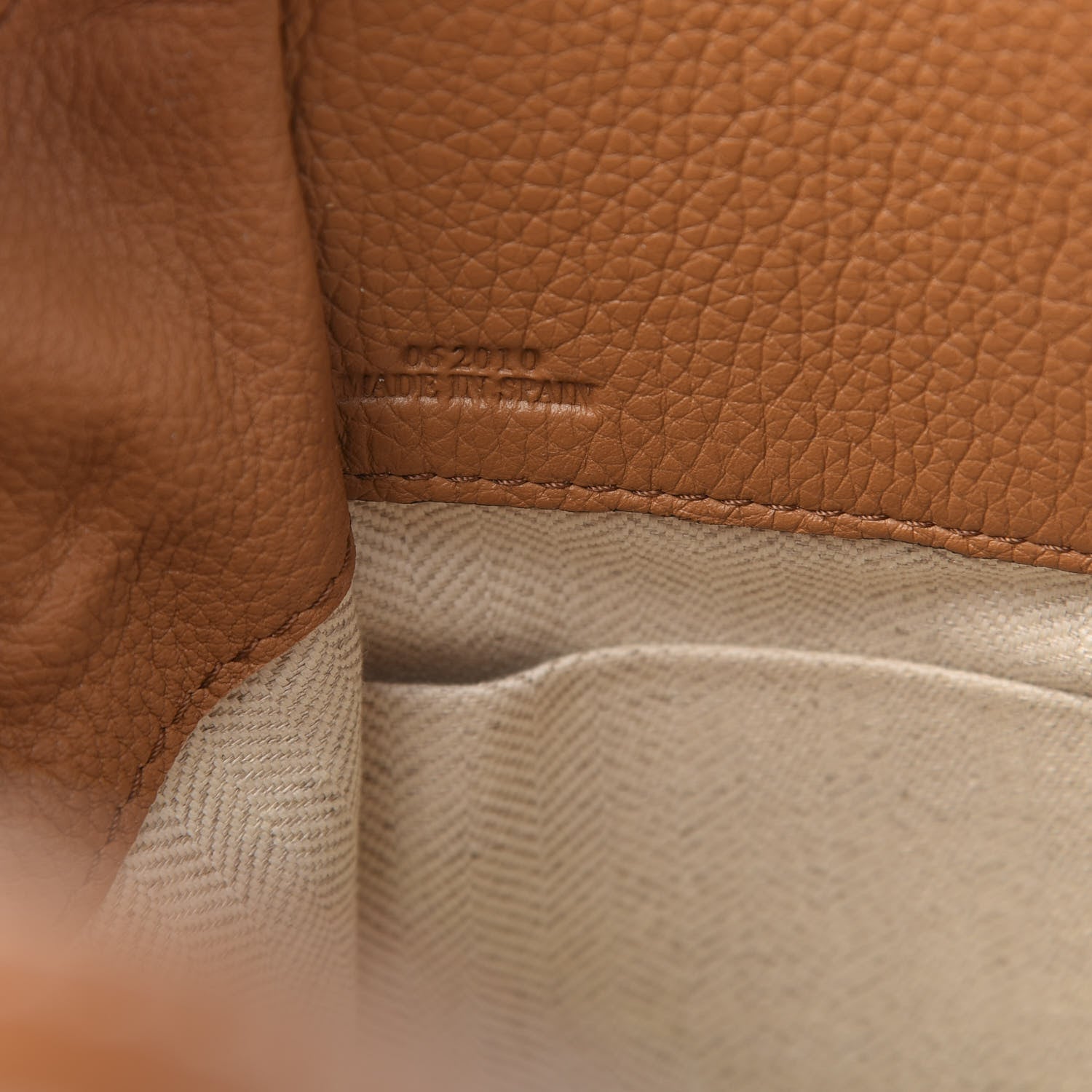 Loewe Calfskin Mini Hammock Shoulder Bag Tan 7 of 10