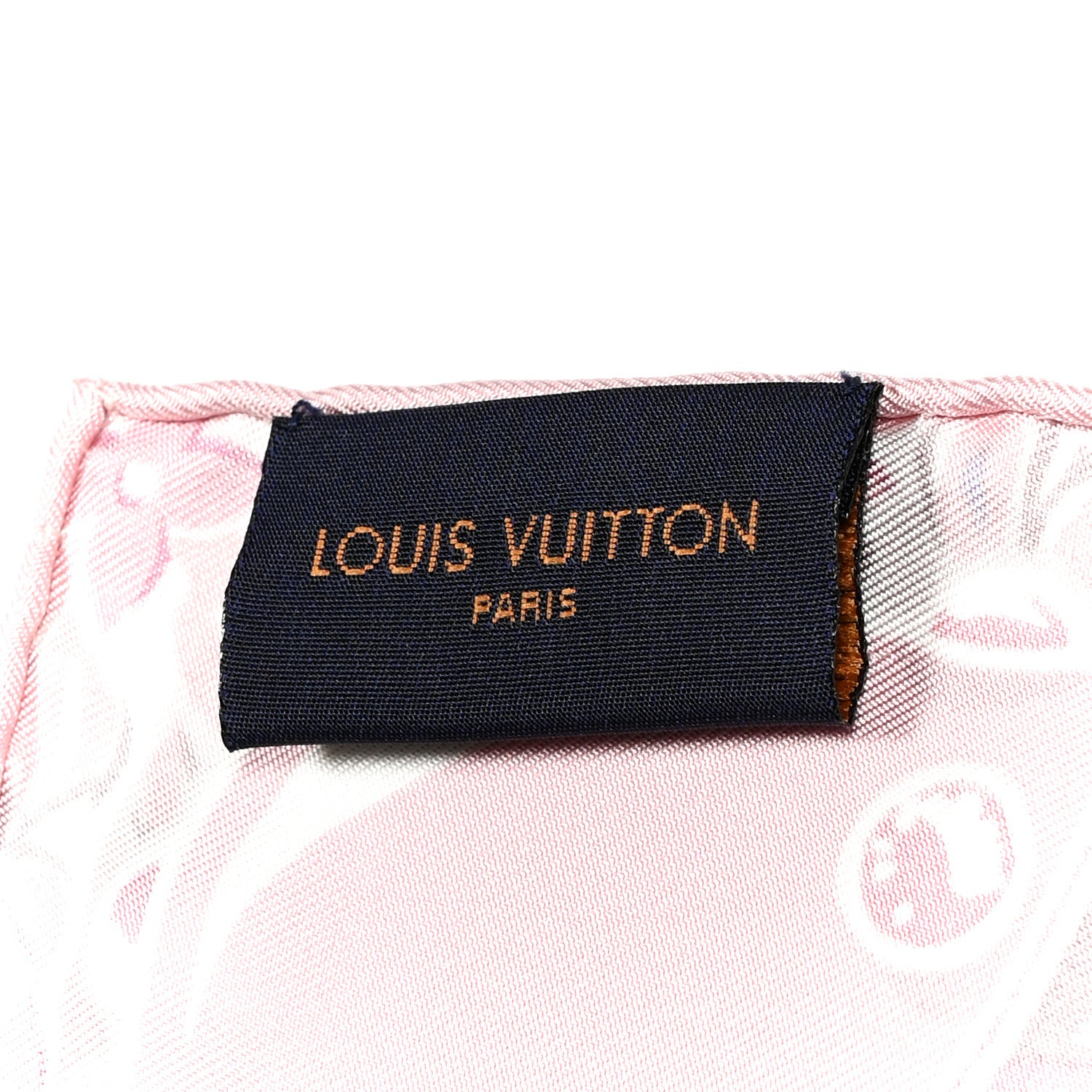 Louis Vuitton Silk Monogram Trunk Floral Print Square Scarf Rose Poudre 3 of 3