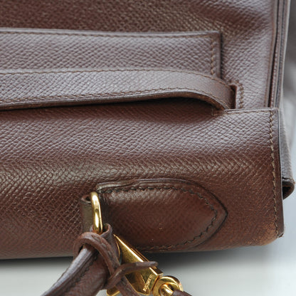 Hermes Courchevel Kelly Retourne 32 Chocolate 39 of 44