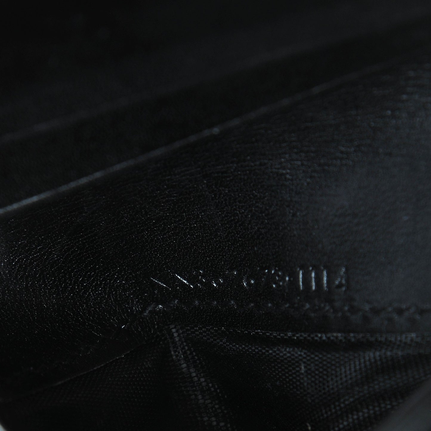 Smooth Calfskin Compact Wallet Black