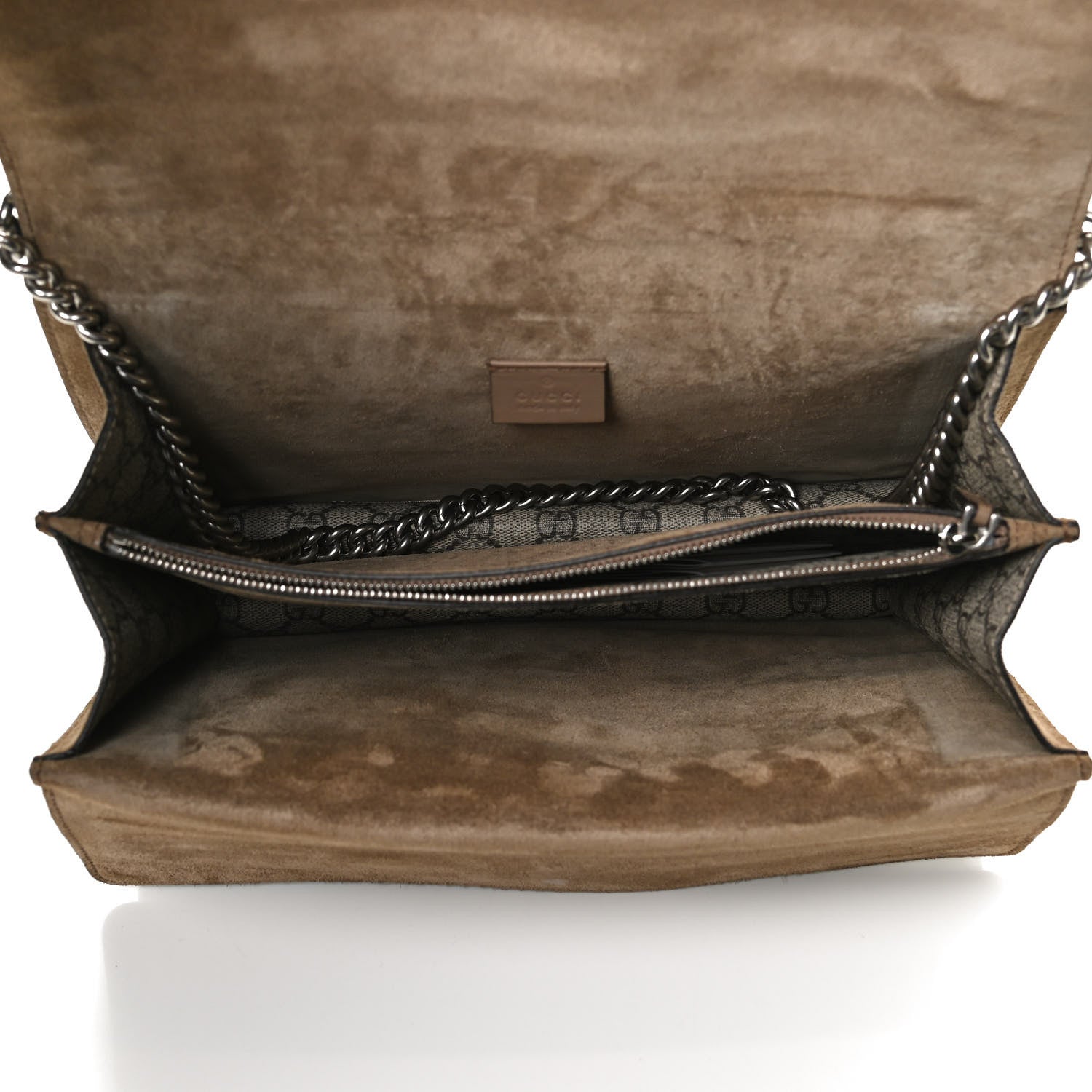Gucci GG Supreme Monogram Medium Dionysus Shoulder Bag Taupe 5 of 11