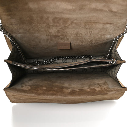 Gucci GG Supreme Monogram Medium Dionysus Shoulder Bag Taupe 5 of 11