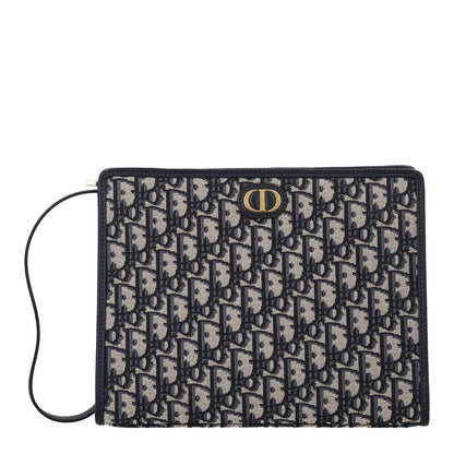 Christian Dior Oblique 30 Montaigne Pouch Blue 1 of 11