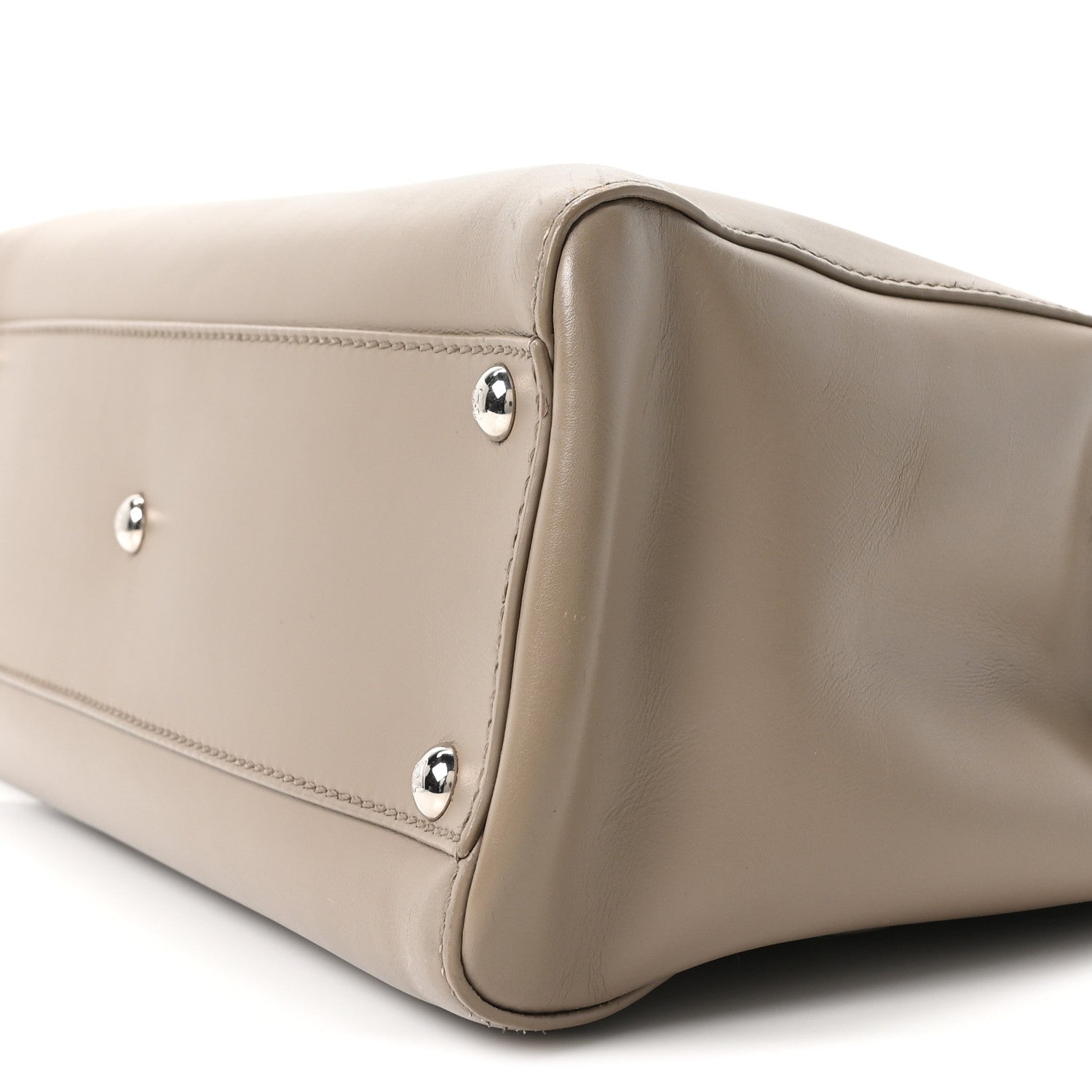 Fendi Vitello Morgan Shiny Nappa Medium Peekaboo Iconic Satchel