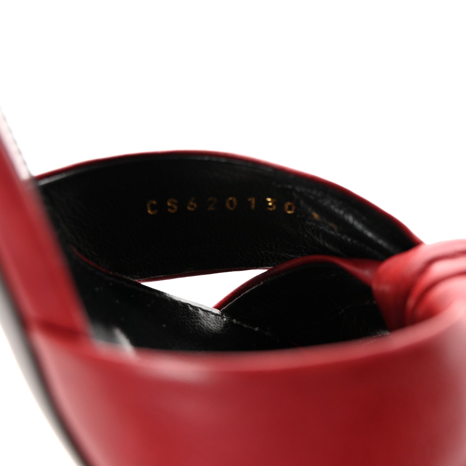 Saint Laurent Lambskin Bianca Mules 37 Red 9 of 10