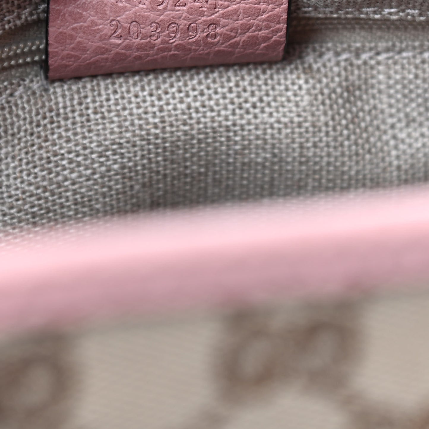 Monogram Small Bree Tote Beige Soft Pink