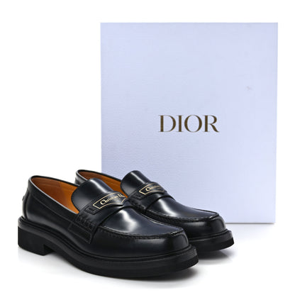 Christian Dior Brushed Calfskin Boy Loafers 38.5 Black 9 of 9