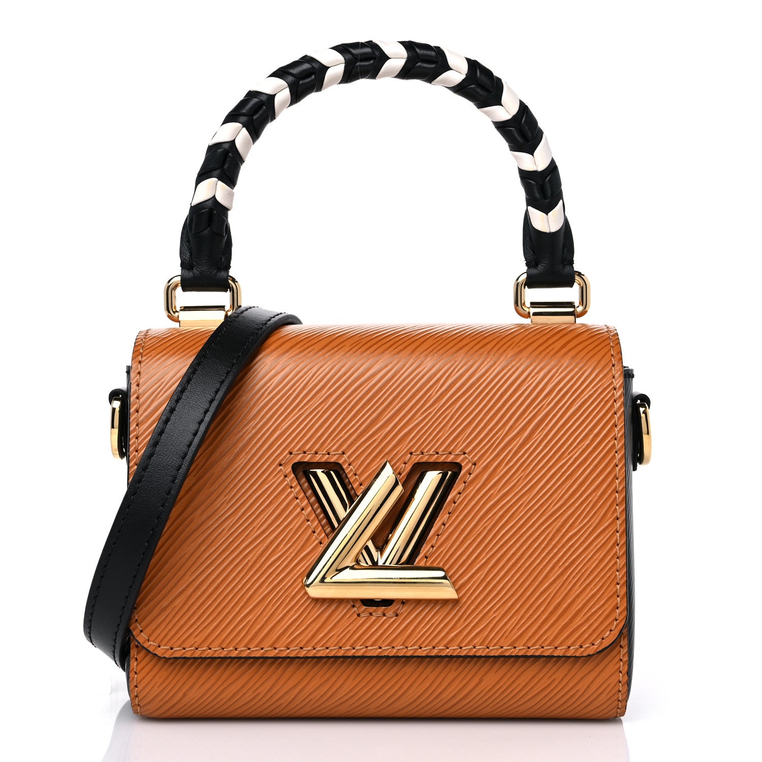 Louis Vuitton Epi Crafty Twist Shoulder Bag Mini Caramel 3 of 10