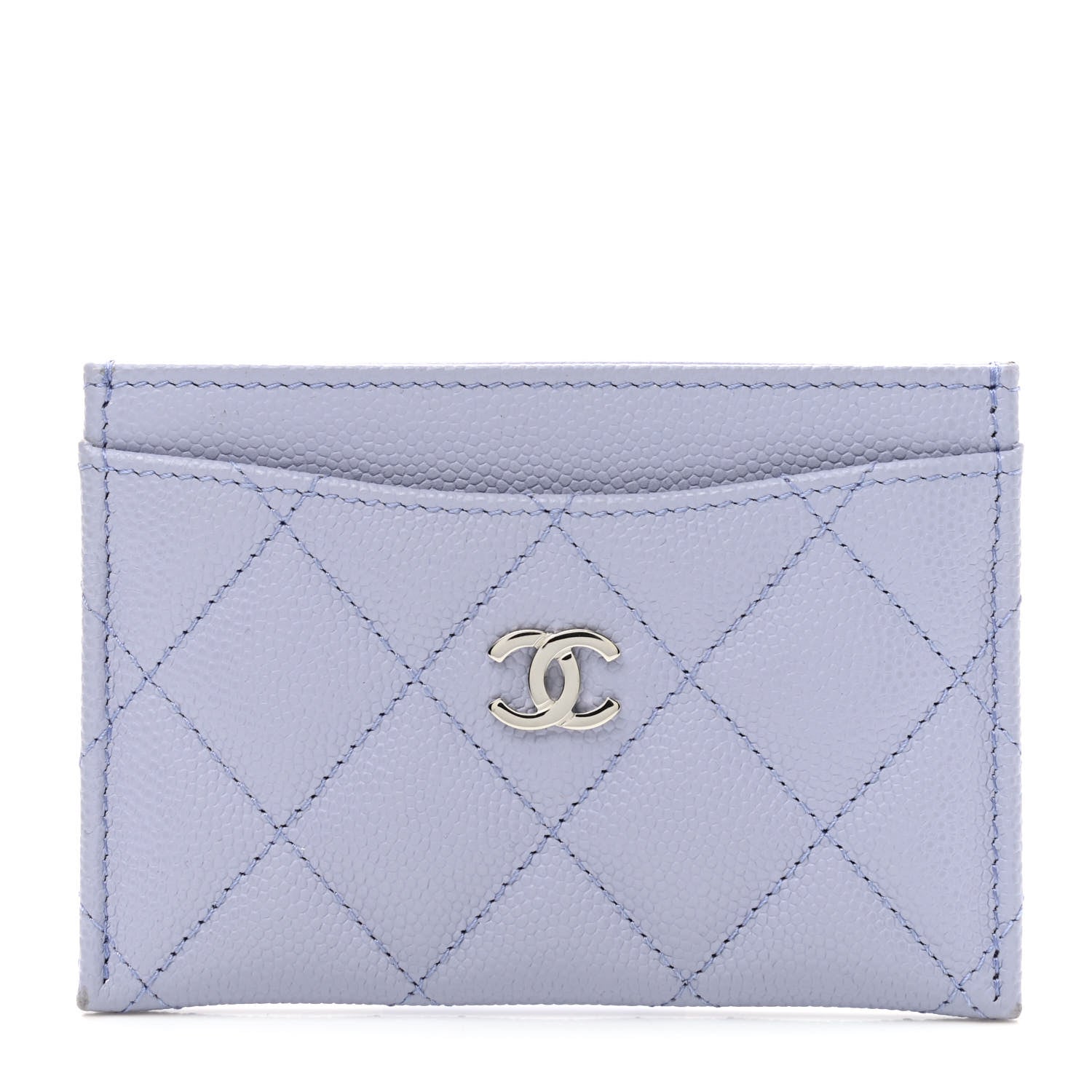 Chanel Caviar Quilted Card Holder Light Purple 1 of 8