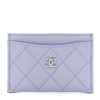 Chanel Caviar Quilted Card Holder Light Purple 1 of 8