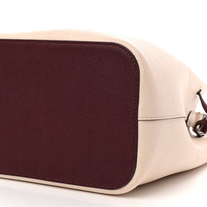 Louis Vuitton Calfskin Lockme Bucket Soie Quartz Calla 9 of 13