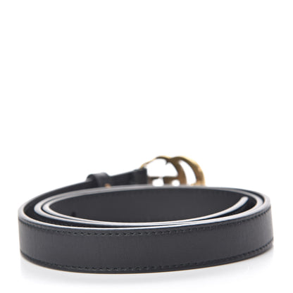 Gucci Calfskin Double G 20mm Belt 85 34 Black 3 of 7