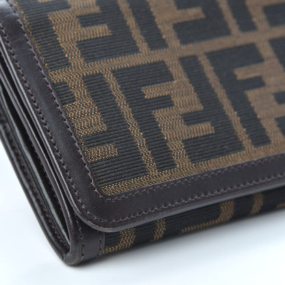 Fendi Zucca Continental Wallet Tobacco Moro 7 of 11
