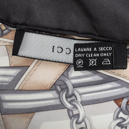 Gucci Silk Printed GG Chains Scarf 4 of 5