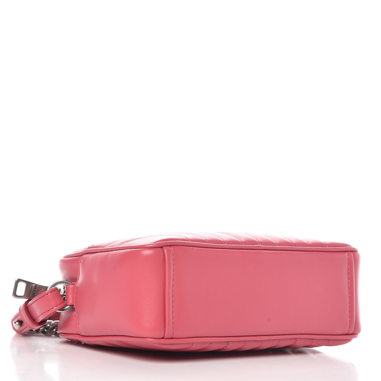 Prada Soft Calfskin Diagramme Crossbody Bag Peonia 4 of 9