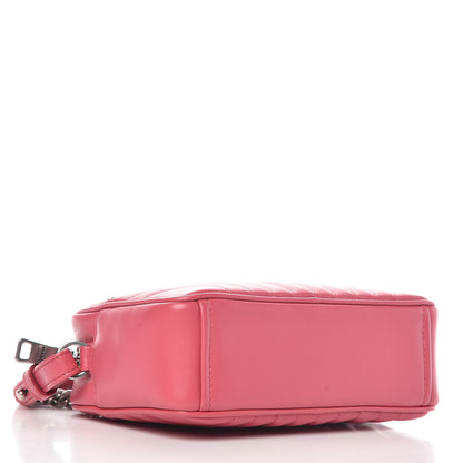 Prada Soft Calfskin Diagramme Crossbody Bag Peonia 4 of 9