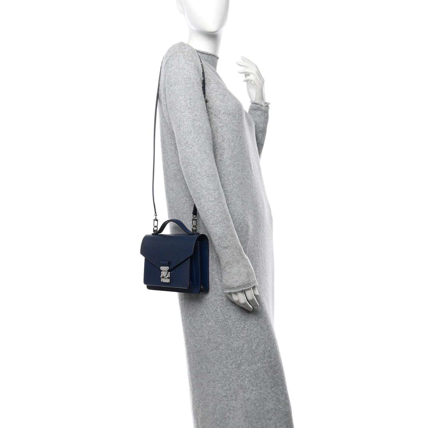 Louis Vuitton Epi Monceau BB Indigo 2 of 10