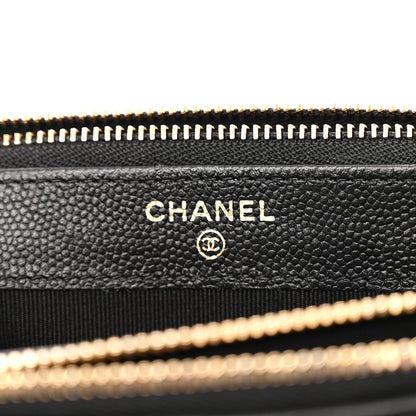 Chanel Caviar Quilted Top Handle Phone Holder With Chain Black 8 of 14