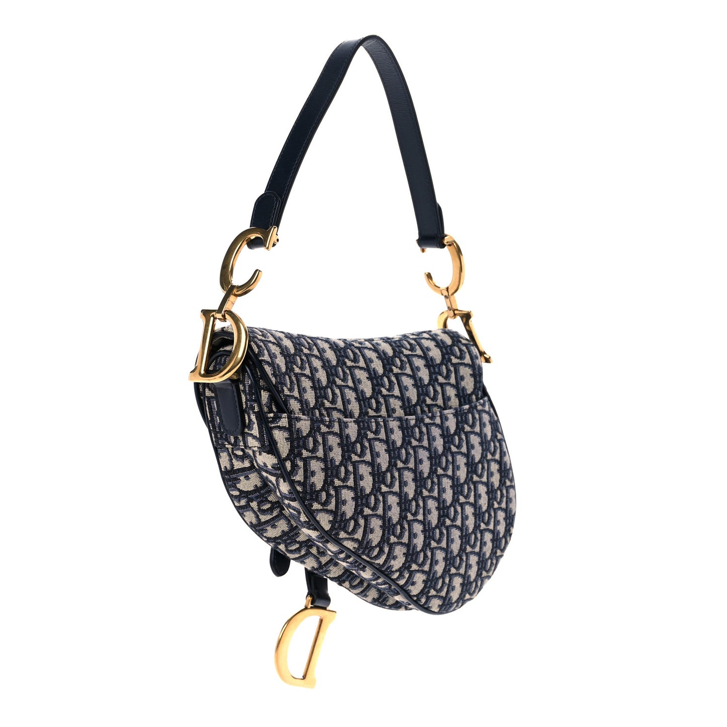 Oblique Saddle Bag Blue