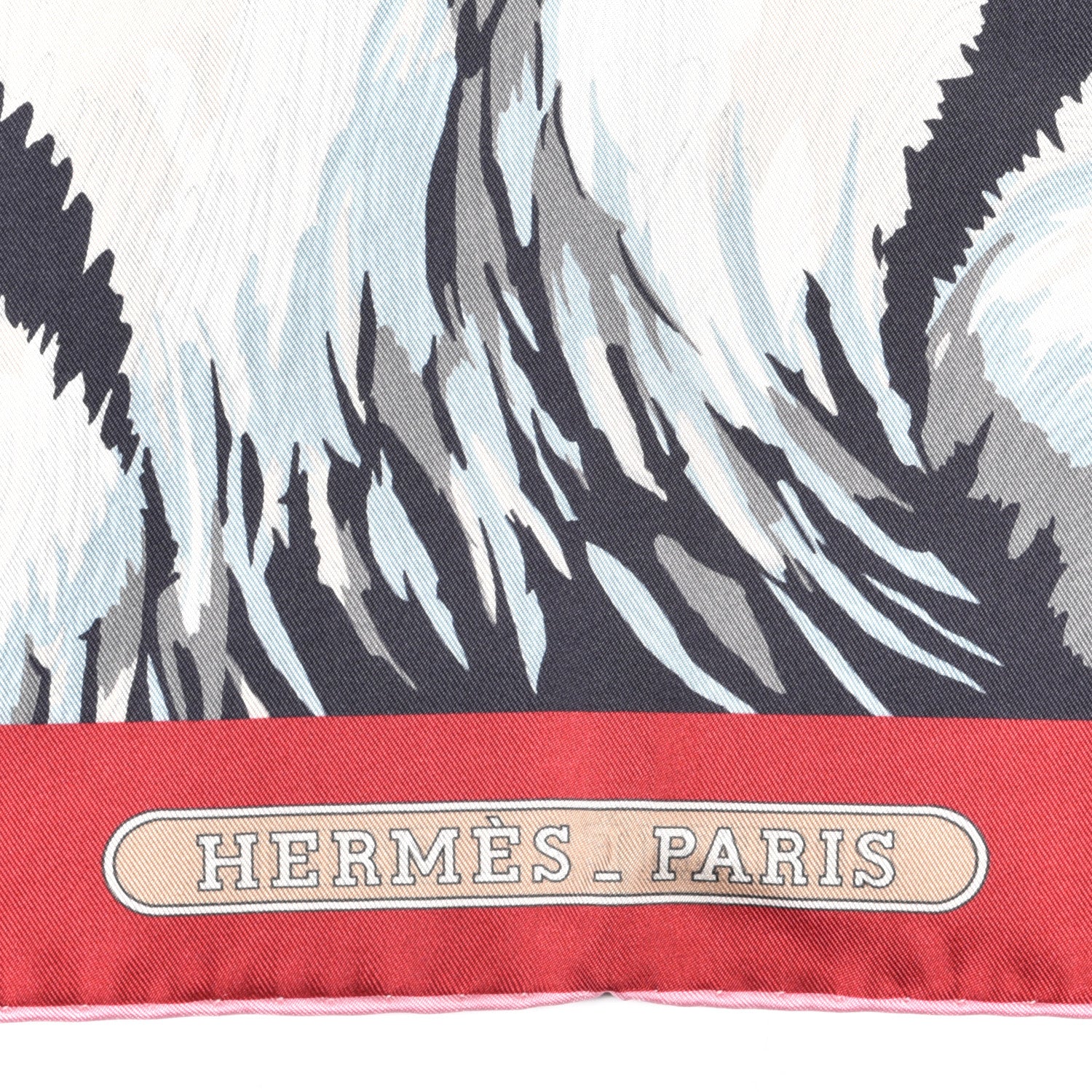 Hermes Silk Tigre Royal Double Face Scarf 90 Rose Bleu Multicolor 5 of 6