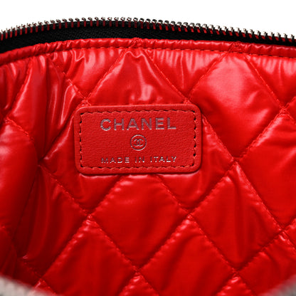Chanel Lambskin Quilted Medium Data Center Cosmetic Case Black 6 of 9