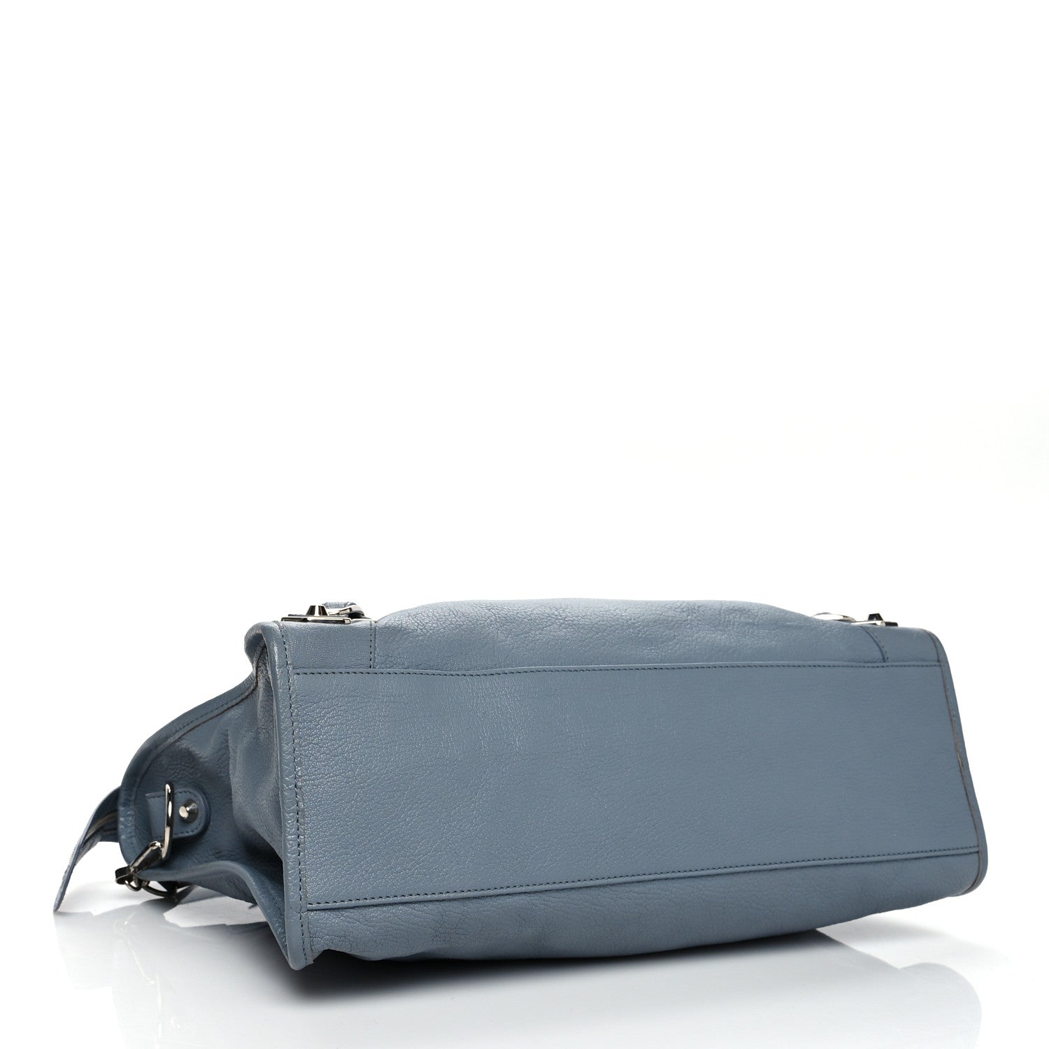 Balenciaga Chevre Silver Metallic Edge Hardware City Bleu Acier 4 of 11