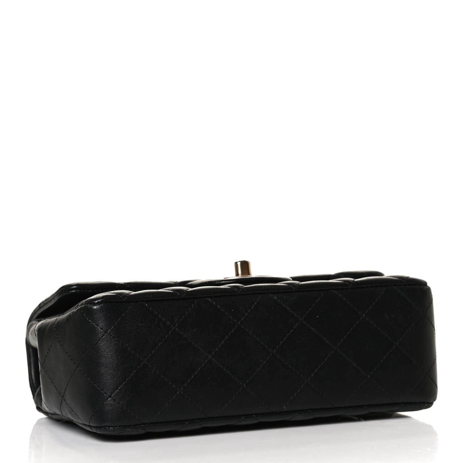 Chanel Lambskin Quilted Mini Rectangular Flap Black 4 of 14