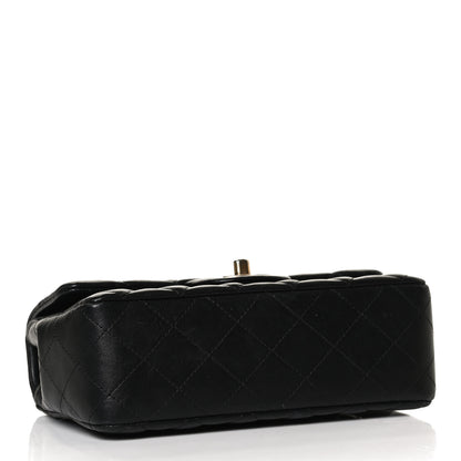 Chanel Lambskin Quilted Mini Rectangular Flap Black 4 of 14