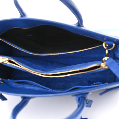 Saint Laurent Calfskin Small Sac De Jour Blue Majorelle 4 of 8