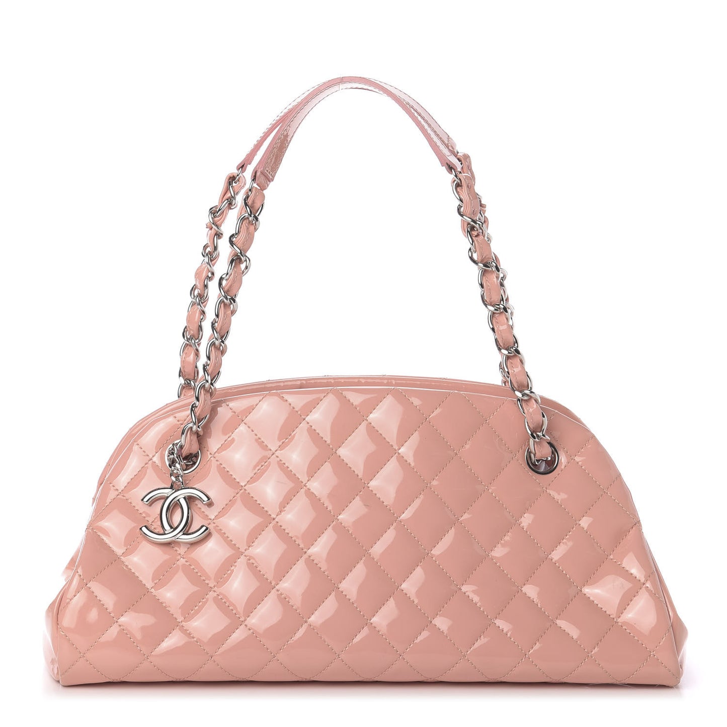 Patent Quilted Medium Just Mademoiselle Pink