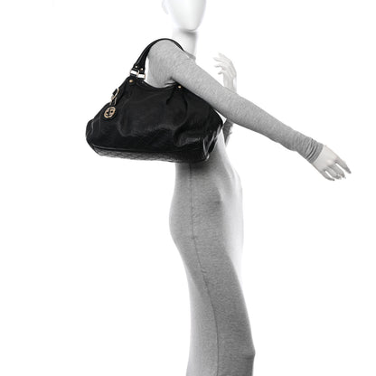 Gucci Guccissima Medium Sukey Tote Black 2 of 18