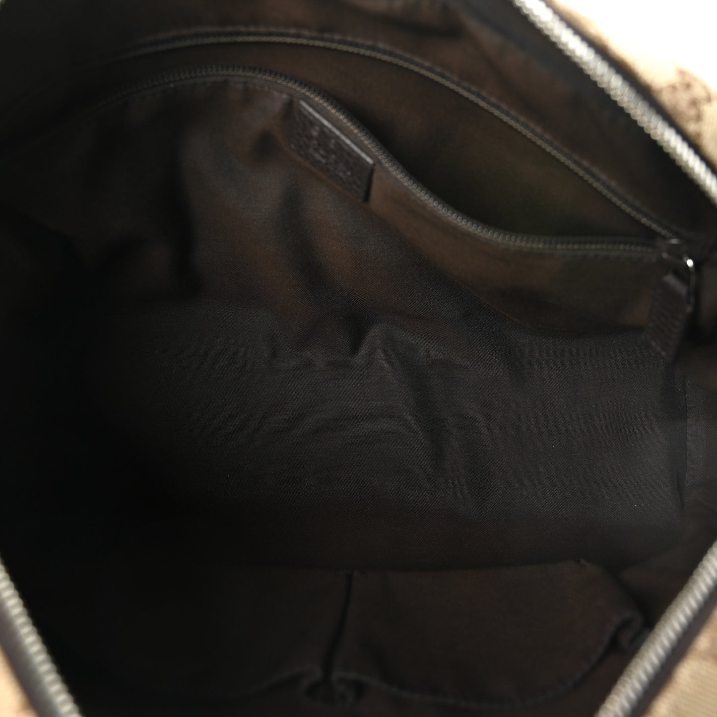 Monogram Dollar Calfskin Large Camera Case Beige Ebony Testa di Moro Marrone Scuro