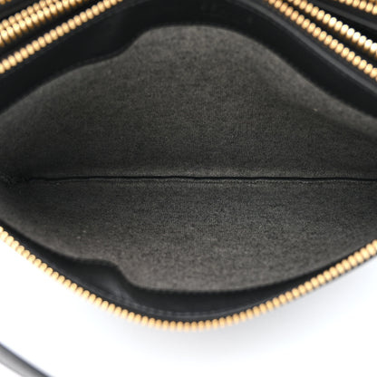 Celine Lambskin Large Trio Crossbody Bag Black 7 of 12