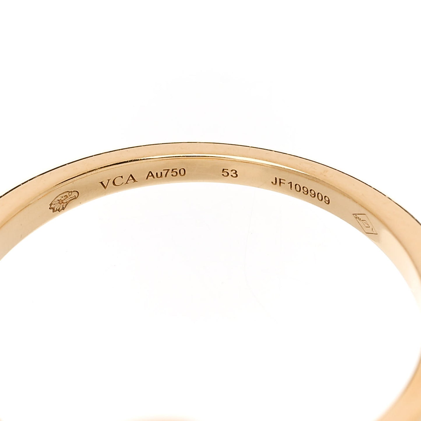 18K Yellow Gold Diamond Small Frivole Ring 53 6.5