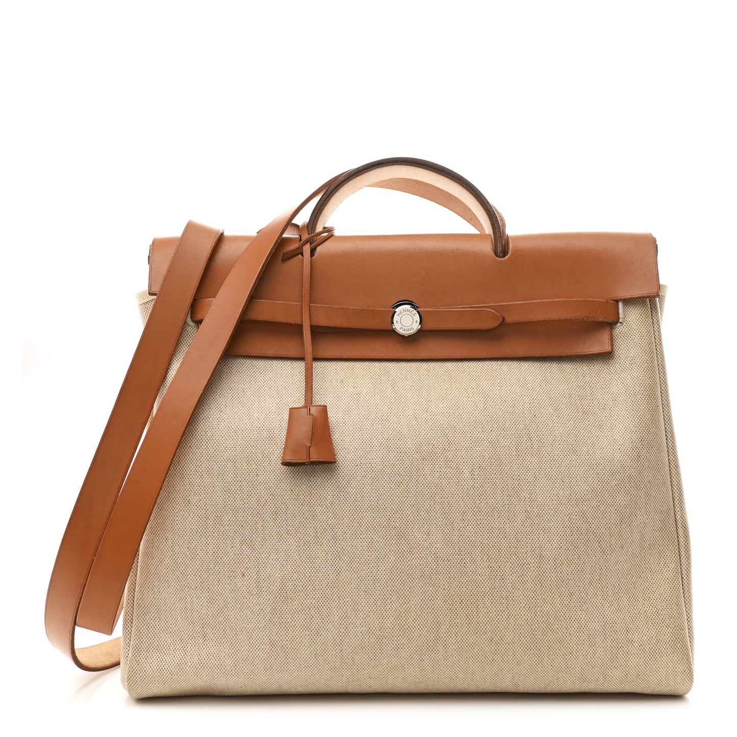 Toile Vache Calfskin Herbag 39 MM Black Natural