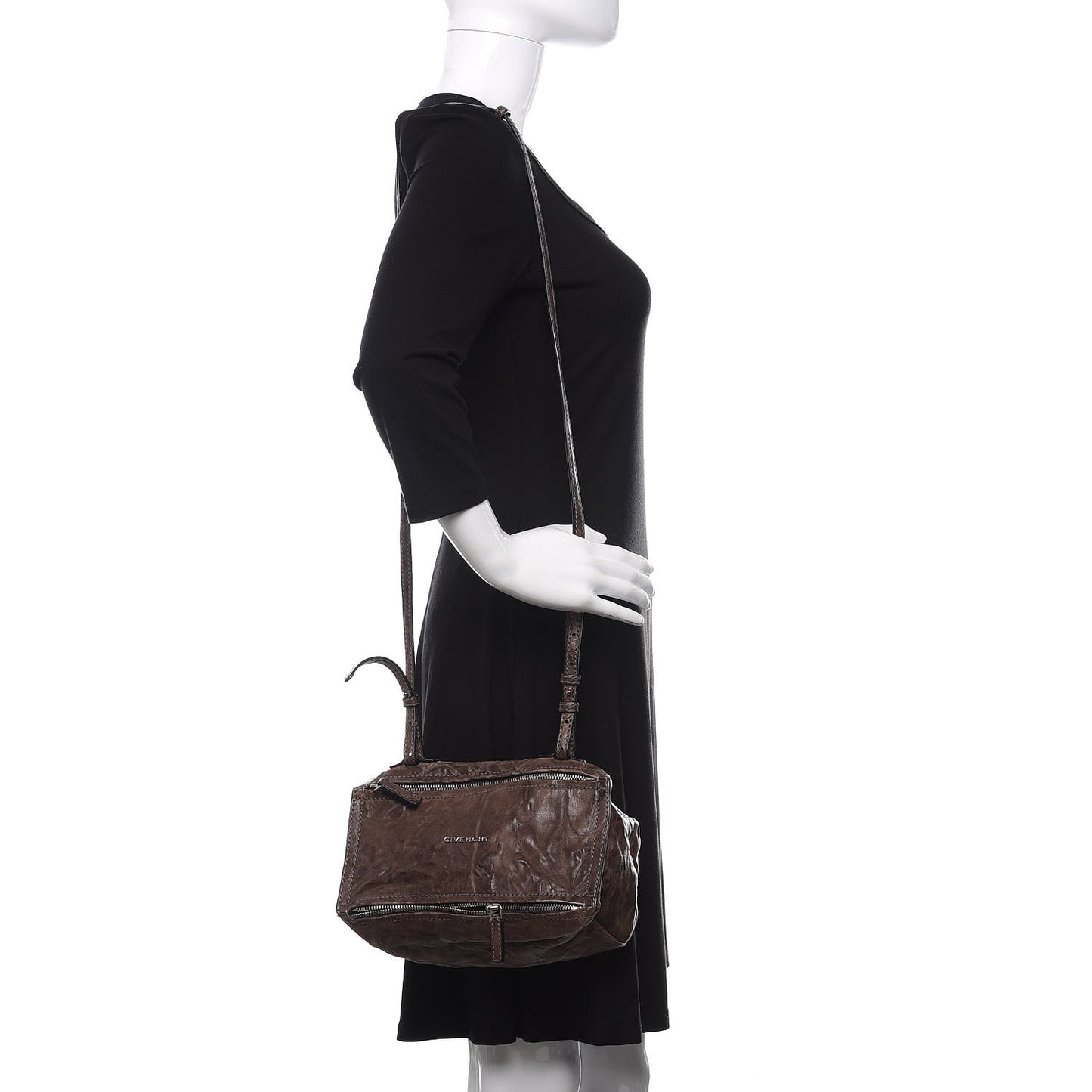 Tumbled Sheepskin Mini Pandora Charcoal